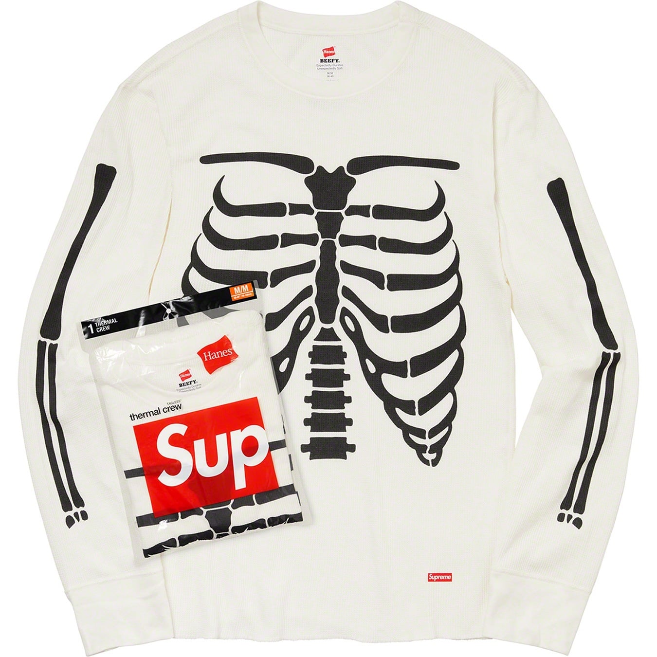 Supreme®/Hanes® Bones Thermal Crew (1 Pack) view 4